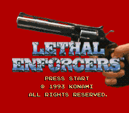 Заставка игры Lethal Enforcers